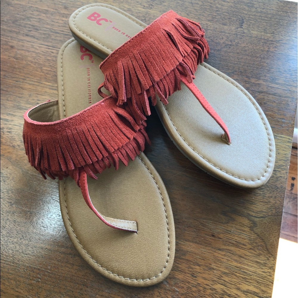 Fringe sandals